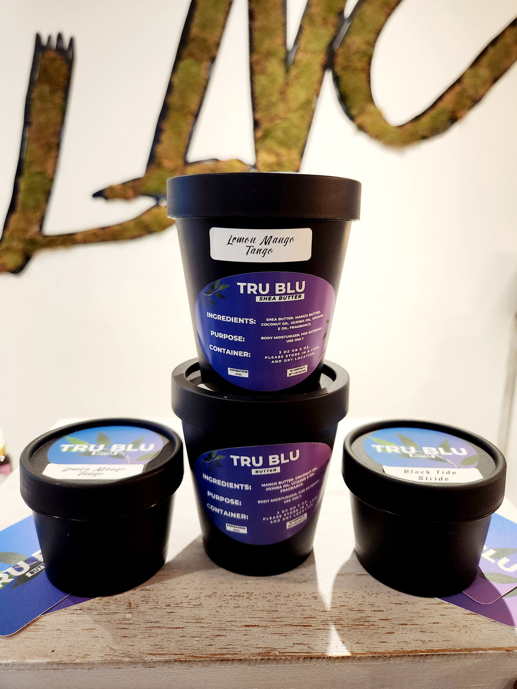 TRU BLU SHEA BUTTER 3oz & 8oz