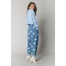 COLOURFUL REBEL Julia Star Momfit Pants | Denim Blue