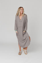 THIRD BIRD NEST Meadow Long Sleeve Slit Maxi Dress - Coco