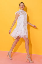 FLYING TOMATO A Lace Mini Off White Dress - ID19555