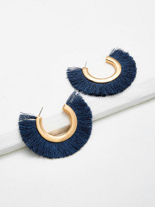 Fringe Hoop Earrings