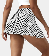 HALARA EVERYDAY HIGH WAISTED POCKET 2-IN-1 ACTIVITY SKIRT-MARVELOUS (WHITE POLKA * BLACK POLKA)