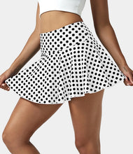 HALARA EVERYDAY HIGH WAISTED POCKET 2-IN-1 ACTIVITY SKIRT-MARVELOUS (WHITE POLKA * BLACK POLKA)