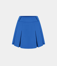 HALARA HIGH WAISTED 2-IN-1 POCKET A LINE PLEATED GOLF SKIRT-GOLF TEE POCKET (VICTORIA BLUE)