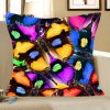 BUTTERFLY LINEN PILLOW COVER