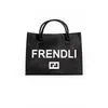 LATC MINI & LARGE MODERN VEGAN TOTE - Frendli (Black)