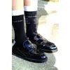 LATC FLAT SOCK - Fluent Italian (BLACK & WHITE)