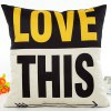 “LOVE THIS” LINEN PILLOW COVER