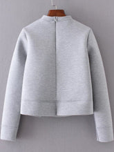 Grey Bow Embellished Crew Neck Sweatshirt