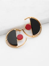 Contrast Geometric Cute Earrings