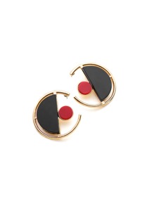 Contrast Geometric Cute Earrings