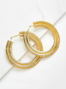 Exaggerated Big Circle Hoop Earrings