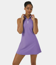 HALARA EVERYDAY Cloudful™ AIR HALF ZIP 2-PIECE SET GOLF DRESS-STAY READY (SUNLIT ALLIUM)